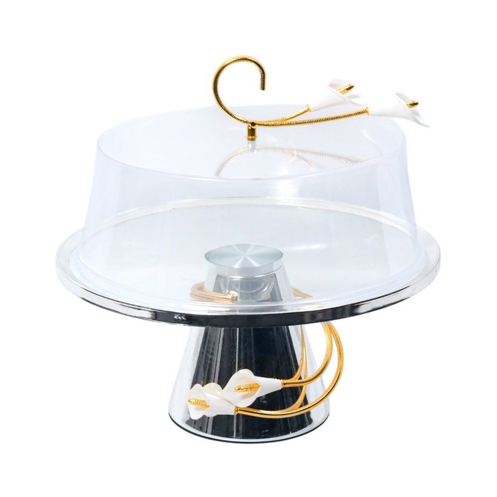 CAKE DISH SILVER J6016 A.Z