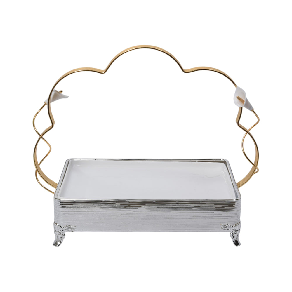 DISH LARGE SILVER 87-1B M.T