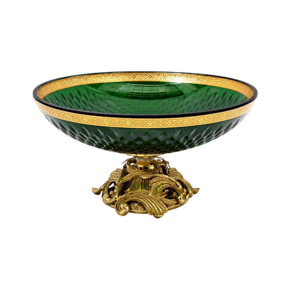 BOWL CRYSTAL BRASS IR E7-B23006-4 JSB05-D02-1D