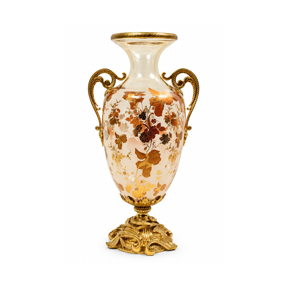 VASE CRYSTAL BRASS IR E9-V21042-2 JS1808-737JB
