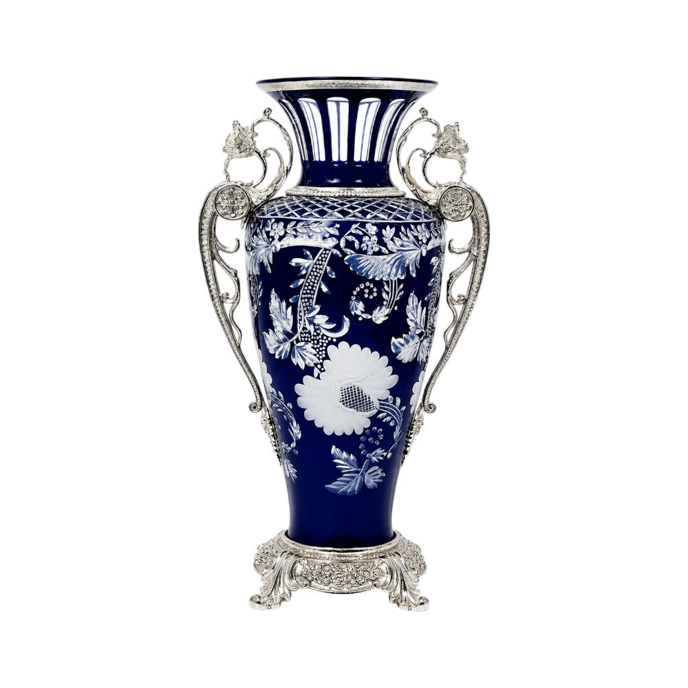 VASE CRYSTAL BRASS IR EV1117-1 JSA03-A32