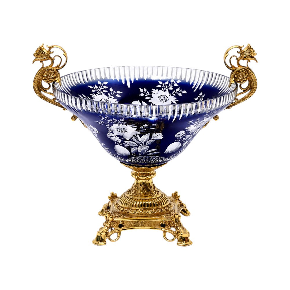 BOWL CRYSTAL BRASS IR E9-B3021-2 JC202-A32-JB