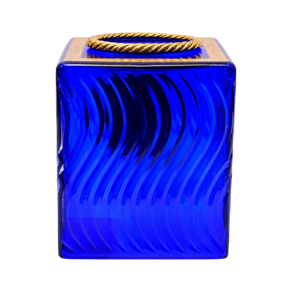 TISSUE BOX CRYSTAL BRASS IR H-W02-6025 JSC05-28D