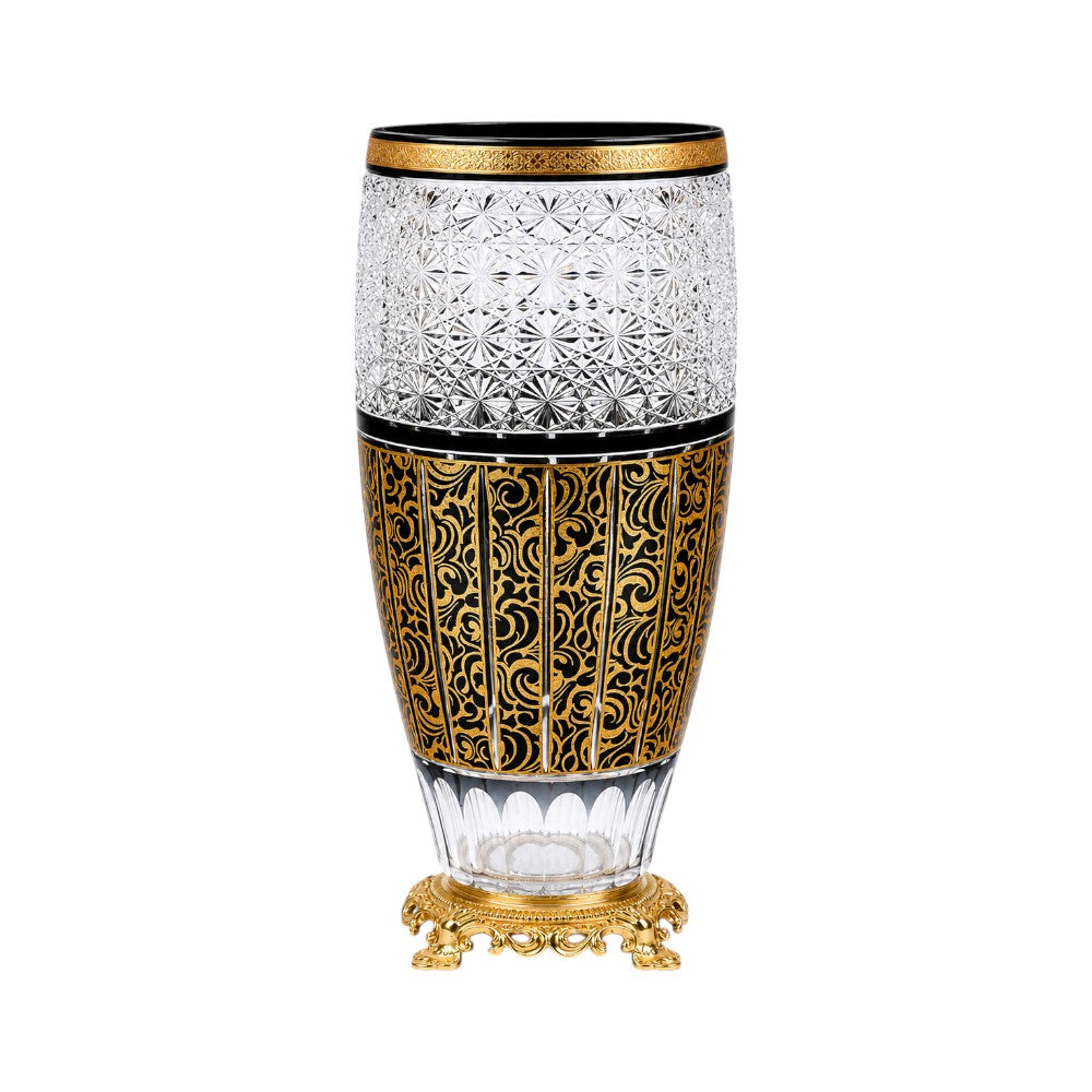 VASE CRYSTAL BRASS IR E8-V1055M-1 JSA31-A32