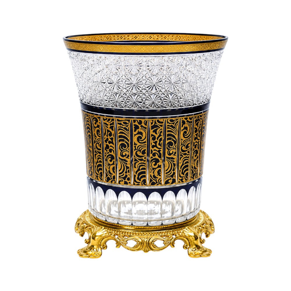 VASE CRYSTAL BRASS IR E8-V1062-4 JSA31-A32