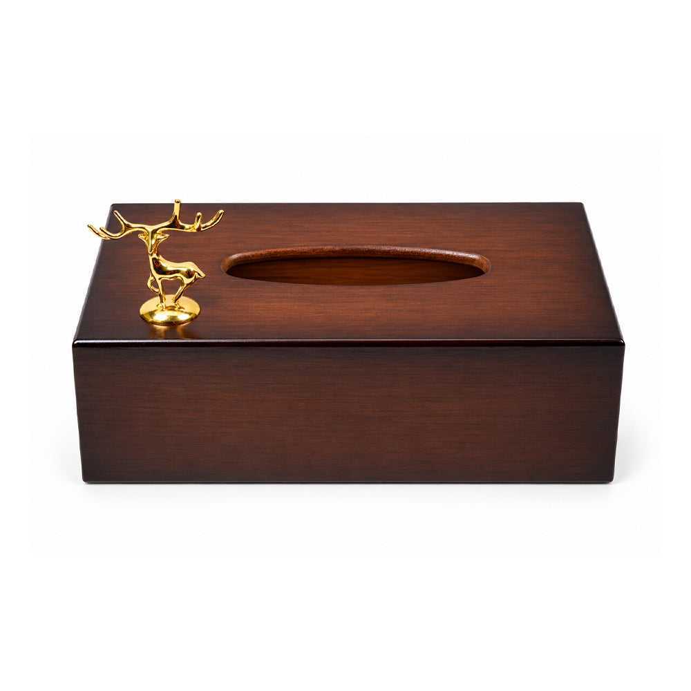 TISSUE BOX WOODEN IR HY-9