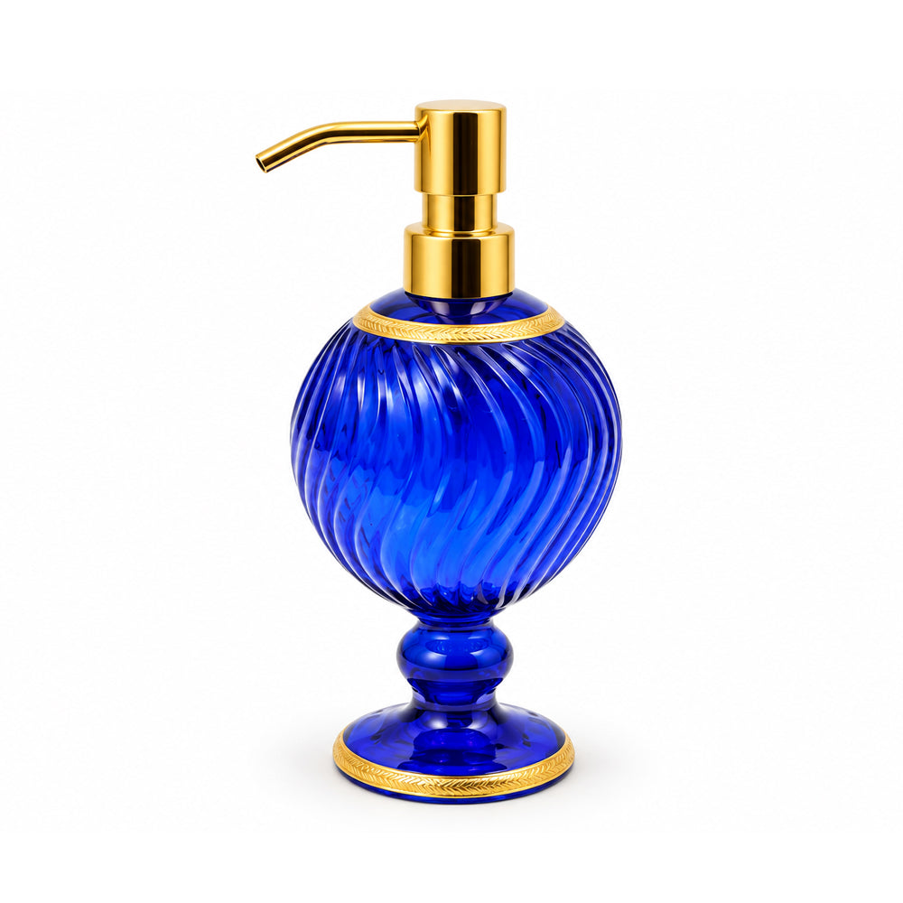 SOAP DISPENSER CRYSTAL BRASS IR H-W07-1087 JSC05-28D