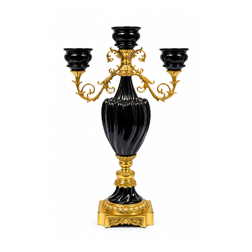 CANDLE STAND BRASS BASE IR J-B411-F7LB