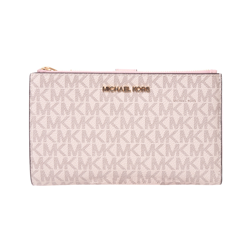 MK DOUBLE ZIPPER WALLET 35F8GTVW0B VANILLA (IR)