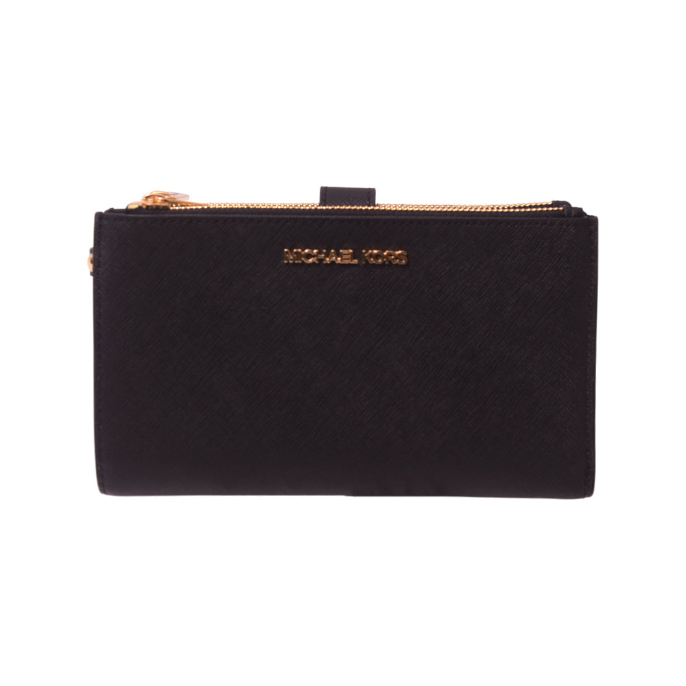 MK DOUBLE ZIPPER WALLET 35F8GTVW0L BLK (IR)
