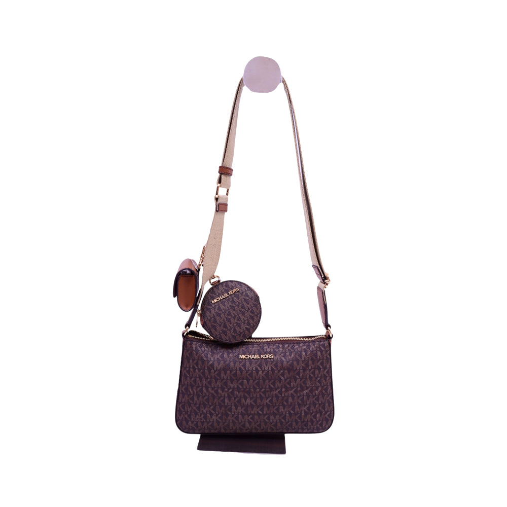 MK SIGNATURE CROSSBODY BAG 35S2GTVC1B BRN (IR)
