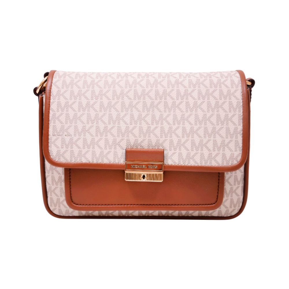 MK SIGNATURE CROSSBODY BAG 35R5G2BM8B VANILLA (IR)