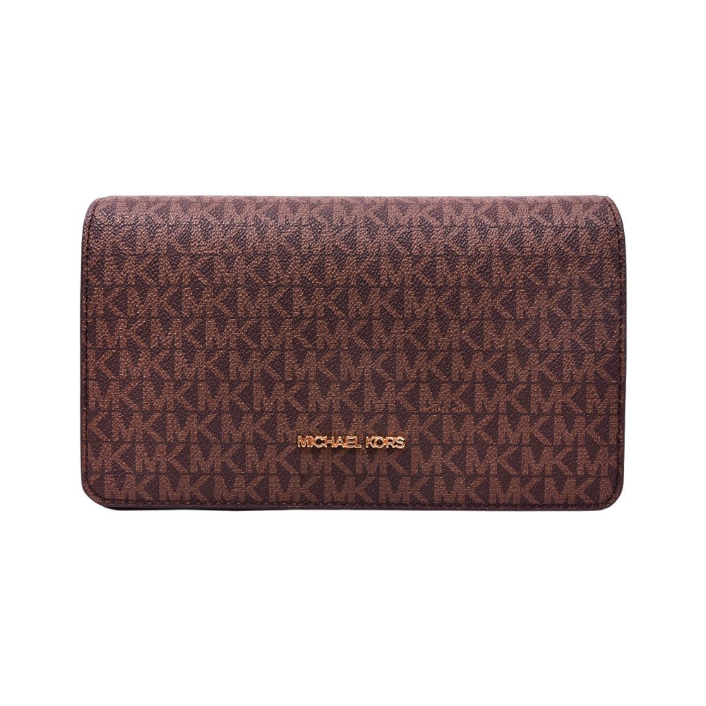 MK SIGNATURE CROSSBODY BAG 35F5GTVC8B BRN (IR)