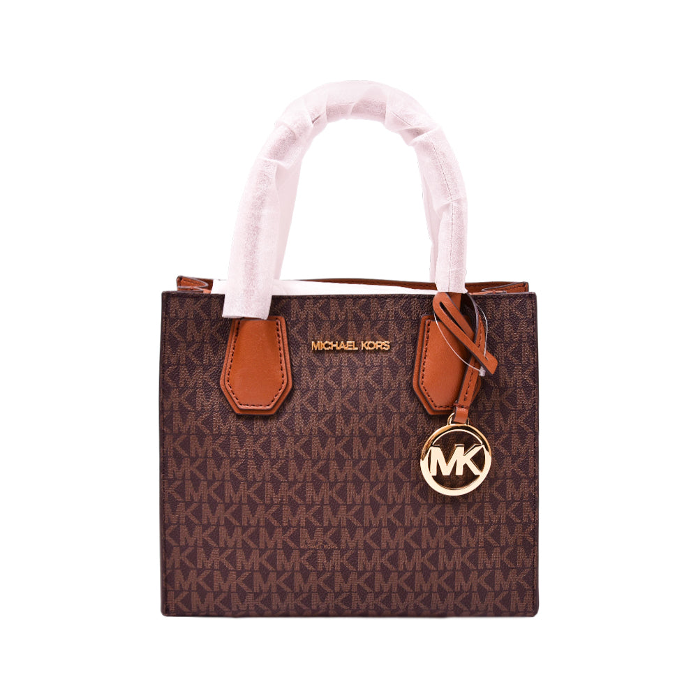 MK SIGNATURE HANDCARRY CROSSBODY BAG 35S1GM9M2B BRN (IR)