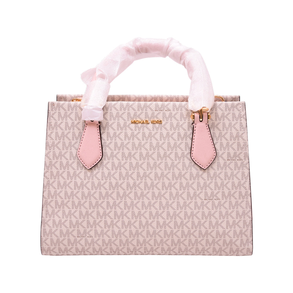MK SIGNATURE HANDCARRY CROSSBODY BAG 35F5G6AS2B PWDR BLSH (I