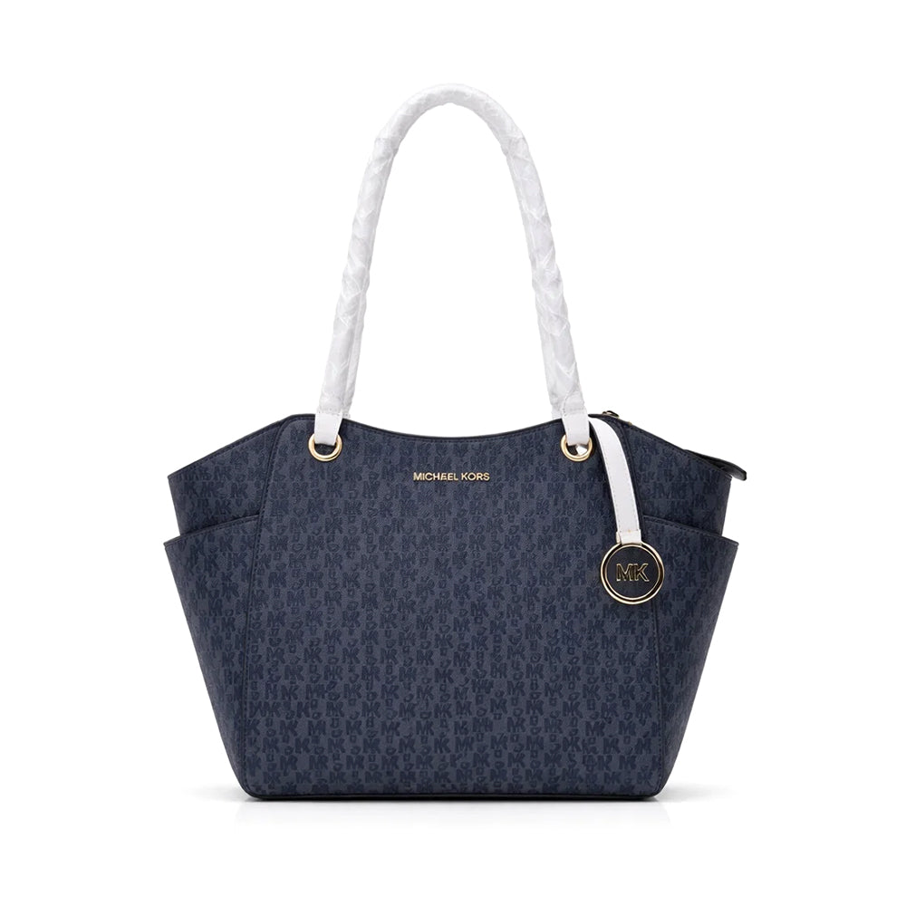 MK SIGNATURE JET SET TRAVEL BAG 35S4STVT3B BLU (IR)