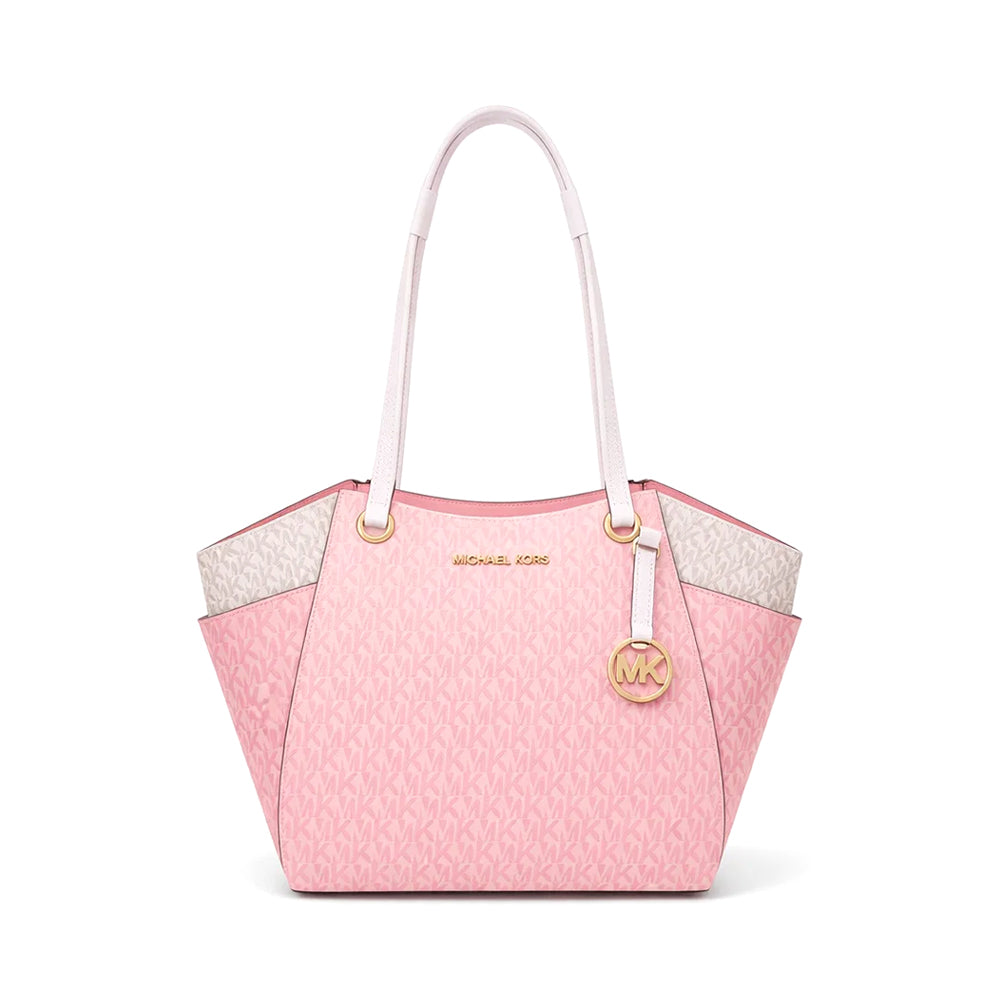 MK SIGNATURE JET SET TRAVEL BAG 35S5GTVE3B PWDR BLSH (IR)