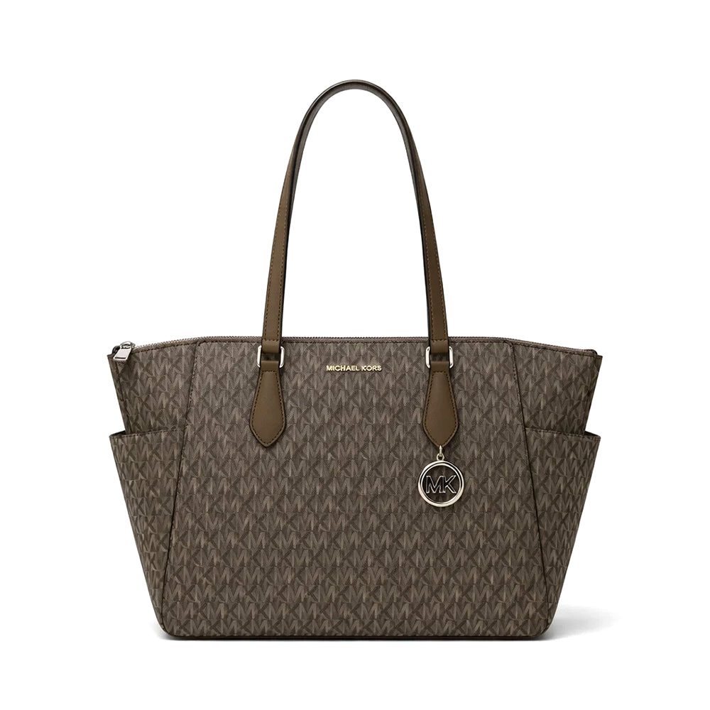 MK SINGATURE HAND CARRY/CROSS BODY BAG 35F5S6AT2V OLV(IR)