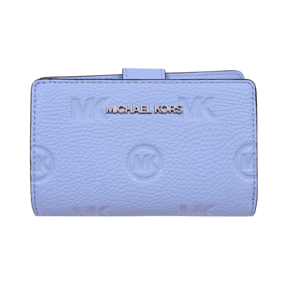 MK MD BIFOLD ZIP CN JETSET TRAVEL 35S6STVF6V WALLET PALE OCE