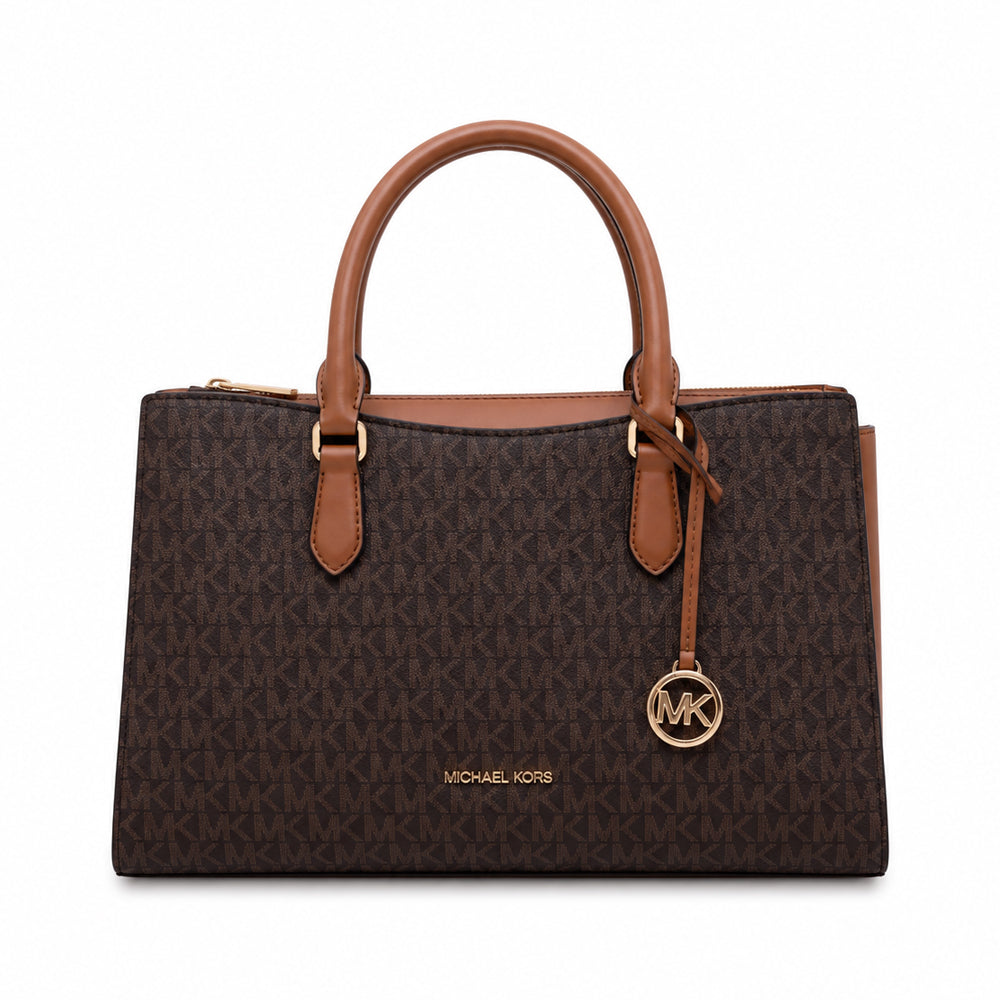 MK ARDEN MD SATCHEL BAG  35T6G4XS2B BROWN SIG (IR)