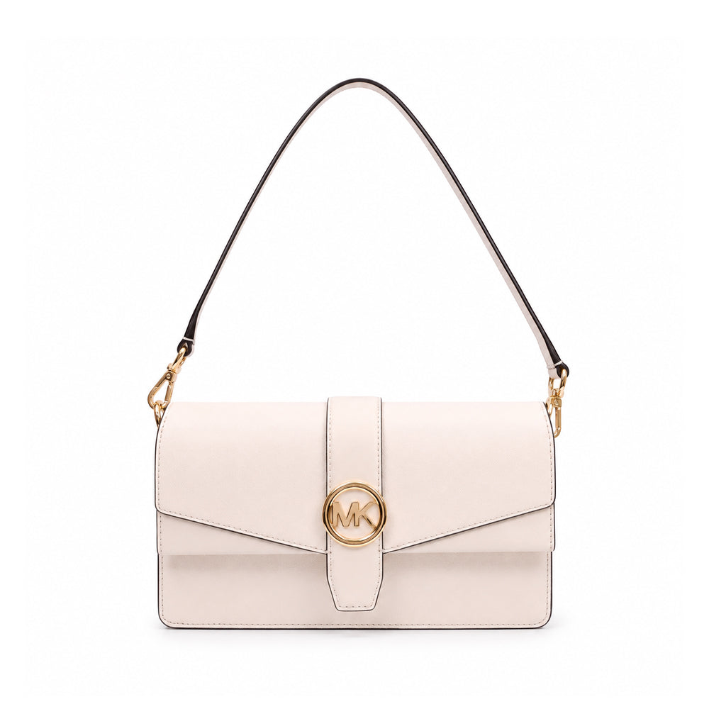 MK GREENWICH MD FLAP SH BAG 35S5GGRL2L LT CREAM (IR)