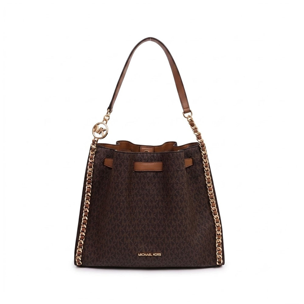 MK MINA SHOULDER BAG 35H3G4ML3B BROWN SIG  (IR)