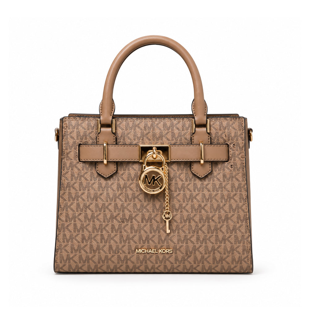 MK U HAMILTON SATCHEL BAG  35S4GHM1B CAMEL (IR)