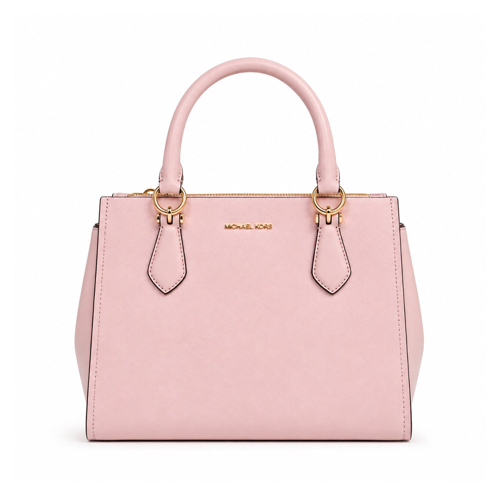 MK MARILYN MD SATCHEL LATHER 35F5G6AS2L POWDER BLUSH (IR)