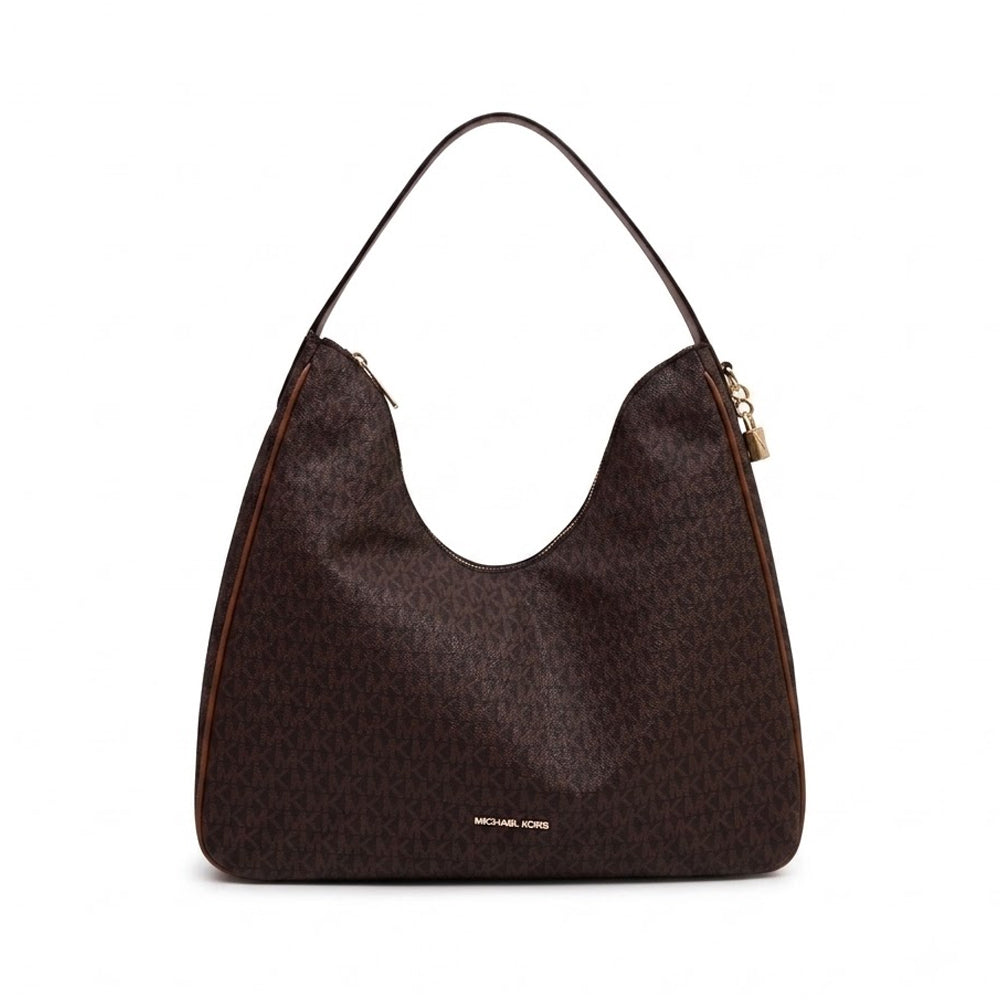 MK NAYLA HOBO SHOULDER 35F5G5ZL6B BROWN SIG  (IR)