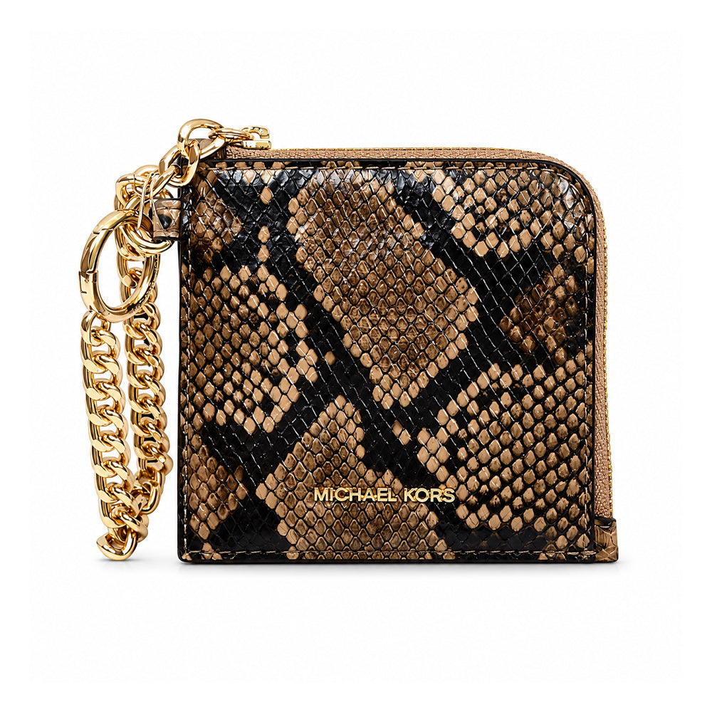 MK JET SET TRAVEL CARD HOLDER WITH CHAIN 35S6GTVC8G  (IR)