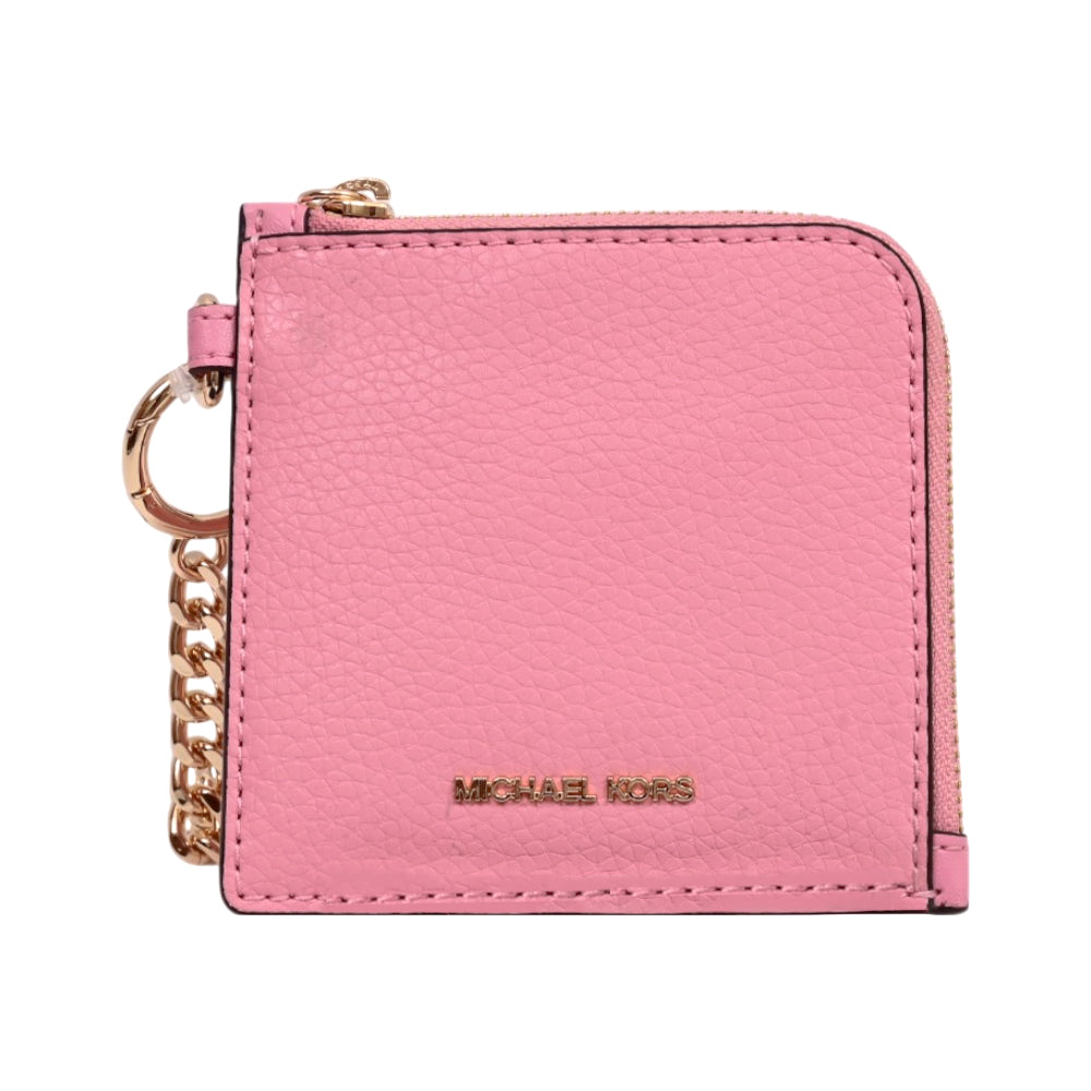 MK JET SET TRAVEL WITH CHAIN CARD HOLDER 35S6GTVC6L CARNATIO
