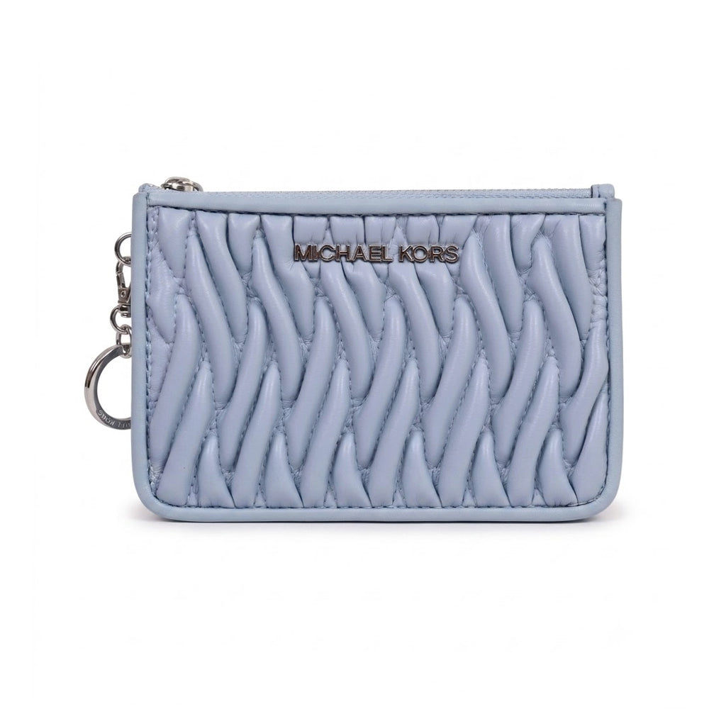 MK JET SET TRAVEL CARD HOLDER 35S6STVP1Y PALE OCEAN (IR)