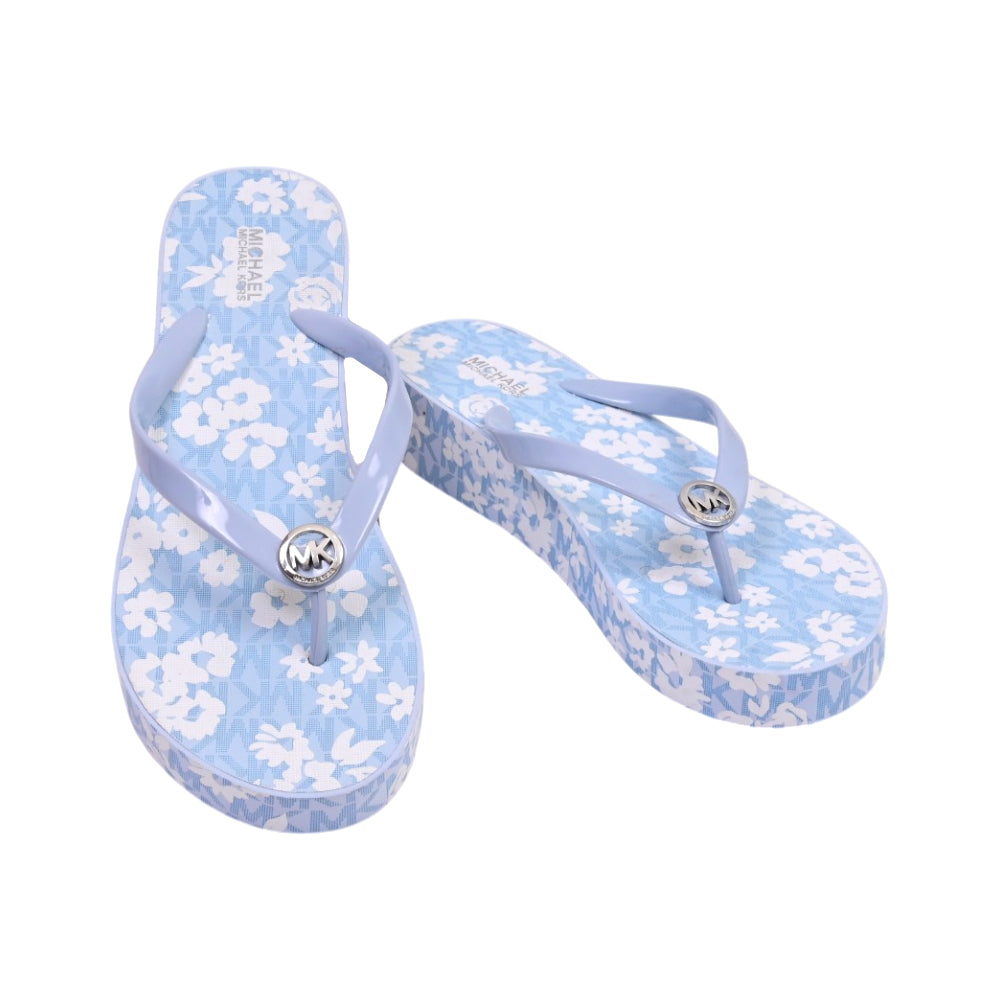 MK BEDFORD FLIP FLOP FLWR 49S6BDFA1B PALE OCEAN 8M (IR)