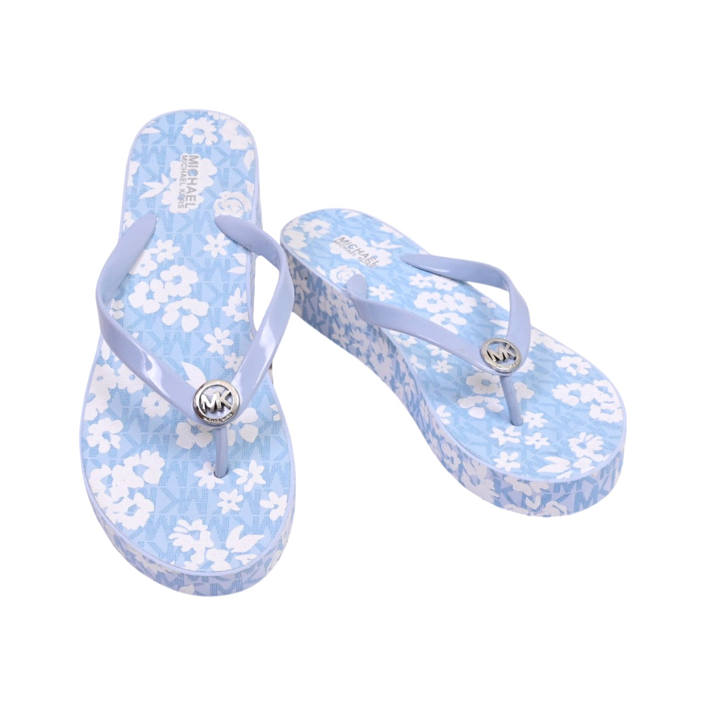 MK BEDFORD FLIP FLOP FLWR 49S6BDFA1B PALE OCEAN 10M (IR)