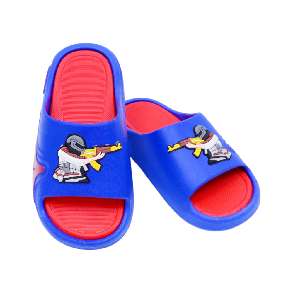 BOYS SLIPPER IR BLUE RED SX-9992-1 30-35