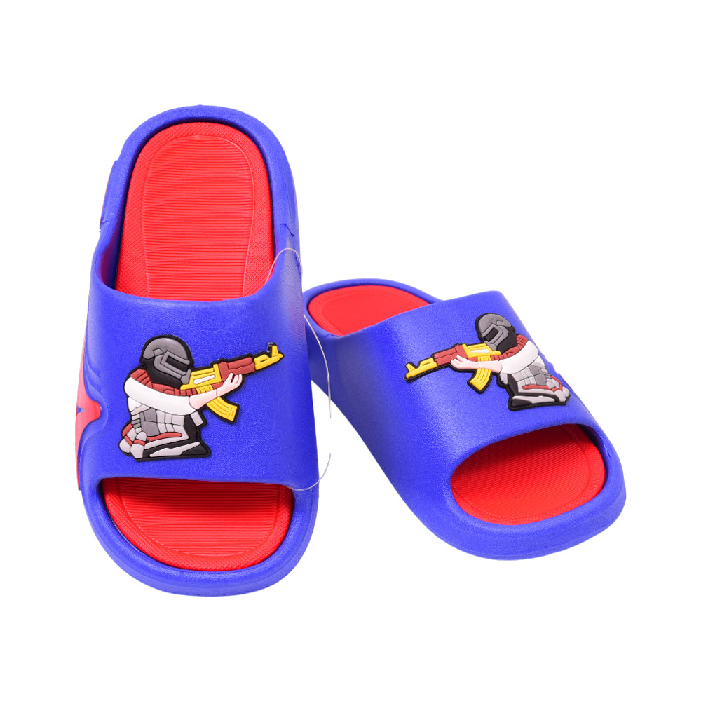 BOYS SLIPPER IR 32-33 BLUE RED SX-9992-1 30-35