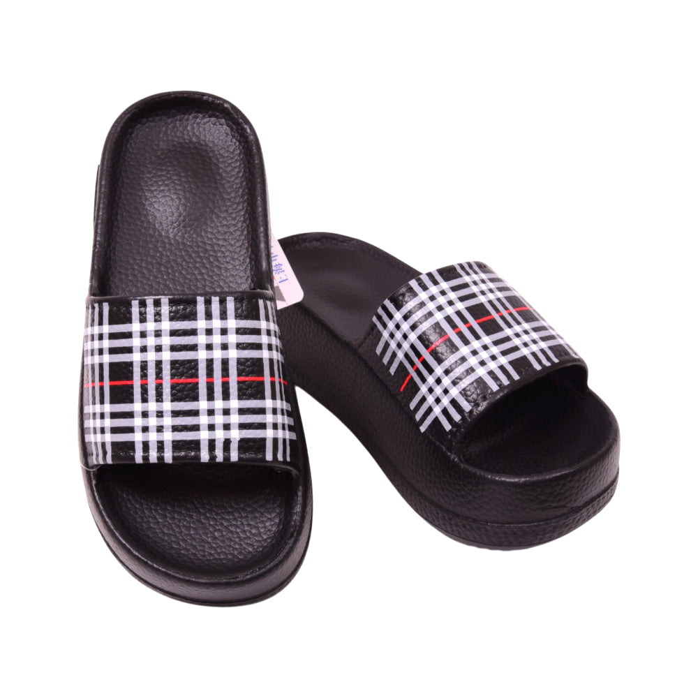 LADIES SLIPPER IR 38-39 BLACK B-8811-7 36-41 EVA