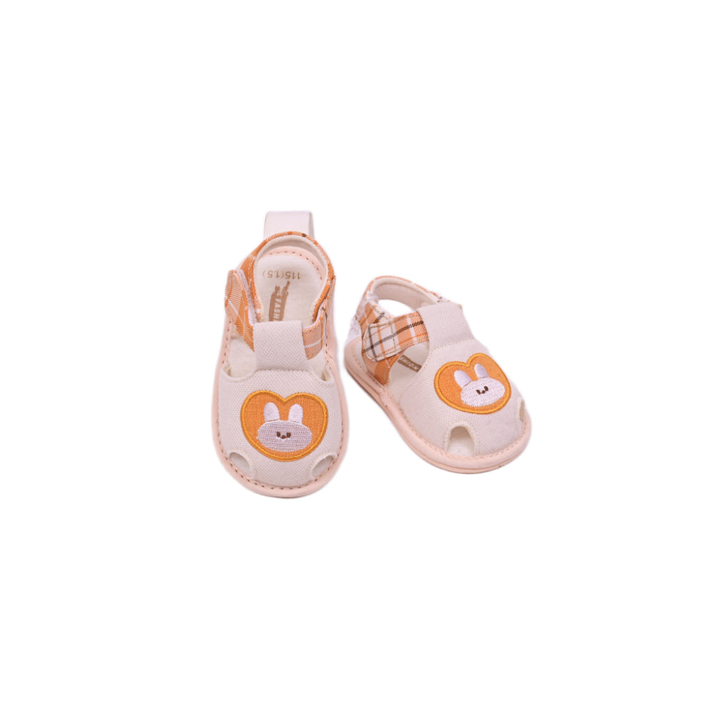 GIRLS SUMMER BOOTIES ORANGE/CREAM 40520 12-16