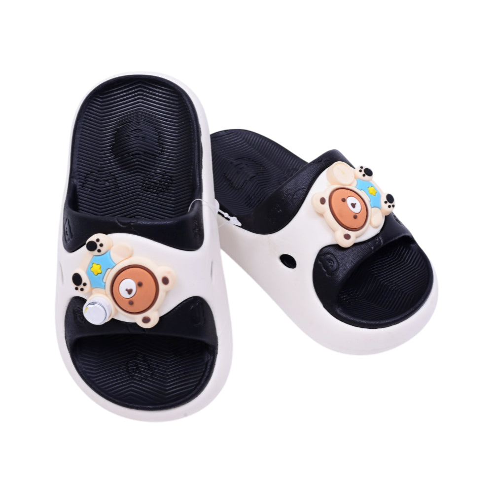 BOYS SLIPPER IR WHITE/BLACK 3819-S 24-29 EVA