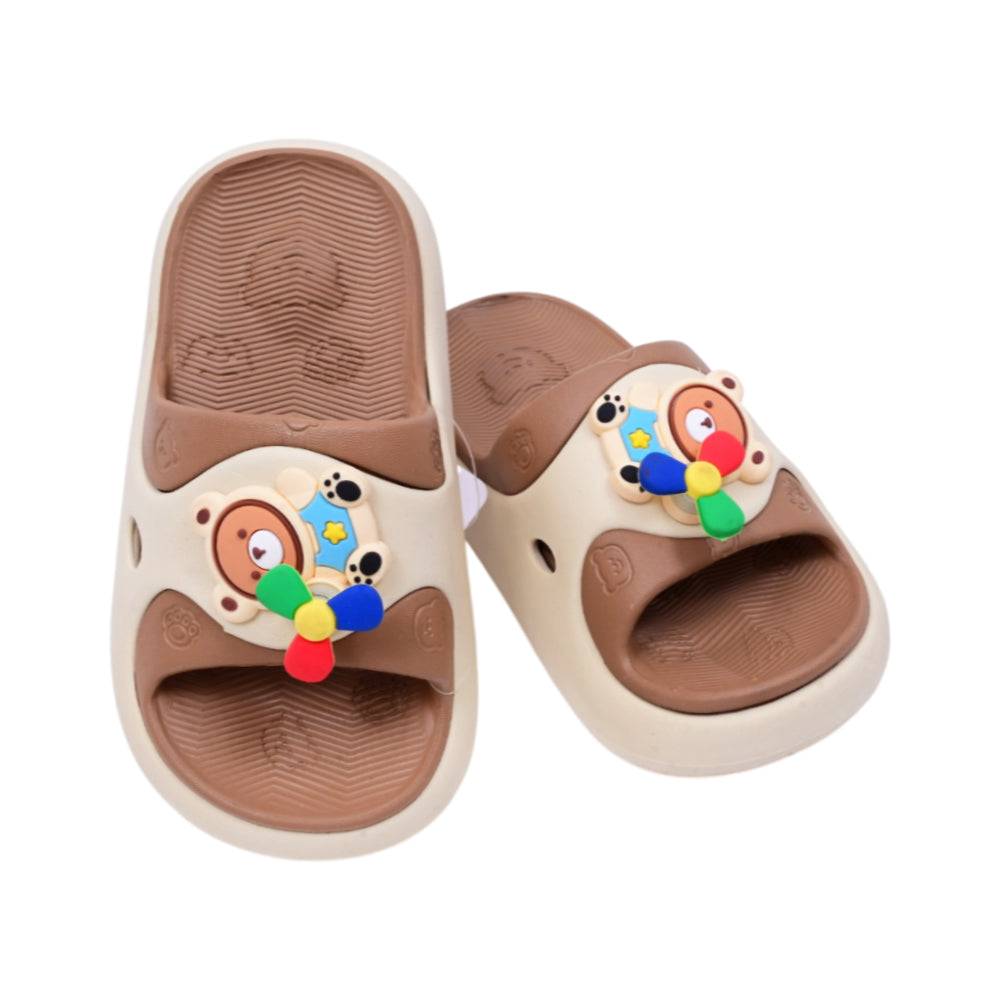 BOYS SLIPPER IR BEIGE/BROWN 3819-S 24-29 EVA