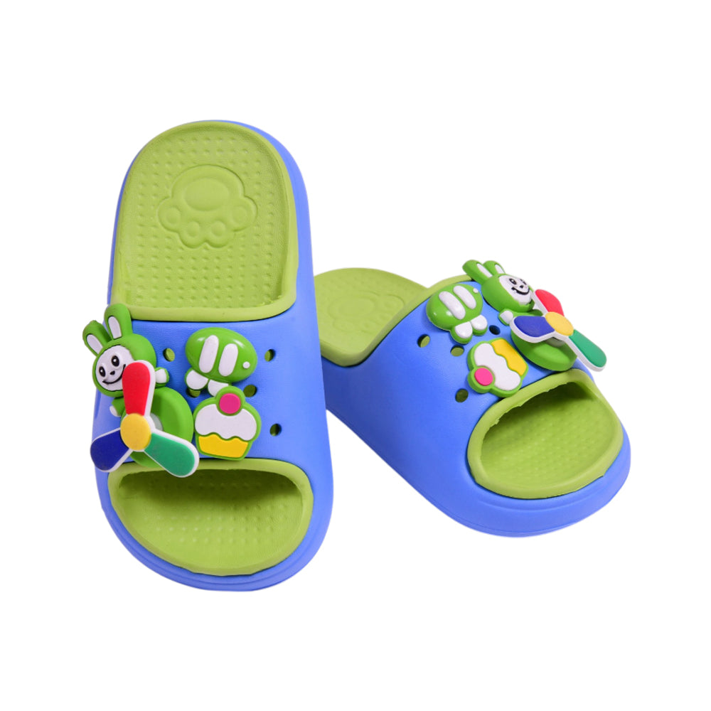BOYS SLIPPER IR 24-25 BLUE/GREEN 3818-1S 24-29 EVA