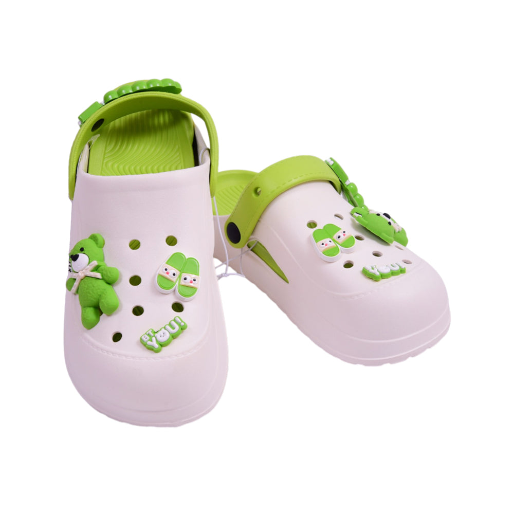 LADIES CROCS IR 38-39 WHITE/GREEN 8820 36-41 EVA