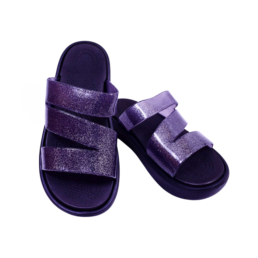 LADIES SLIPPER FANCY IR-26 SIZE 38 BLACK 8203-1 36-41 PVC