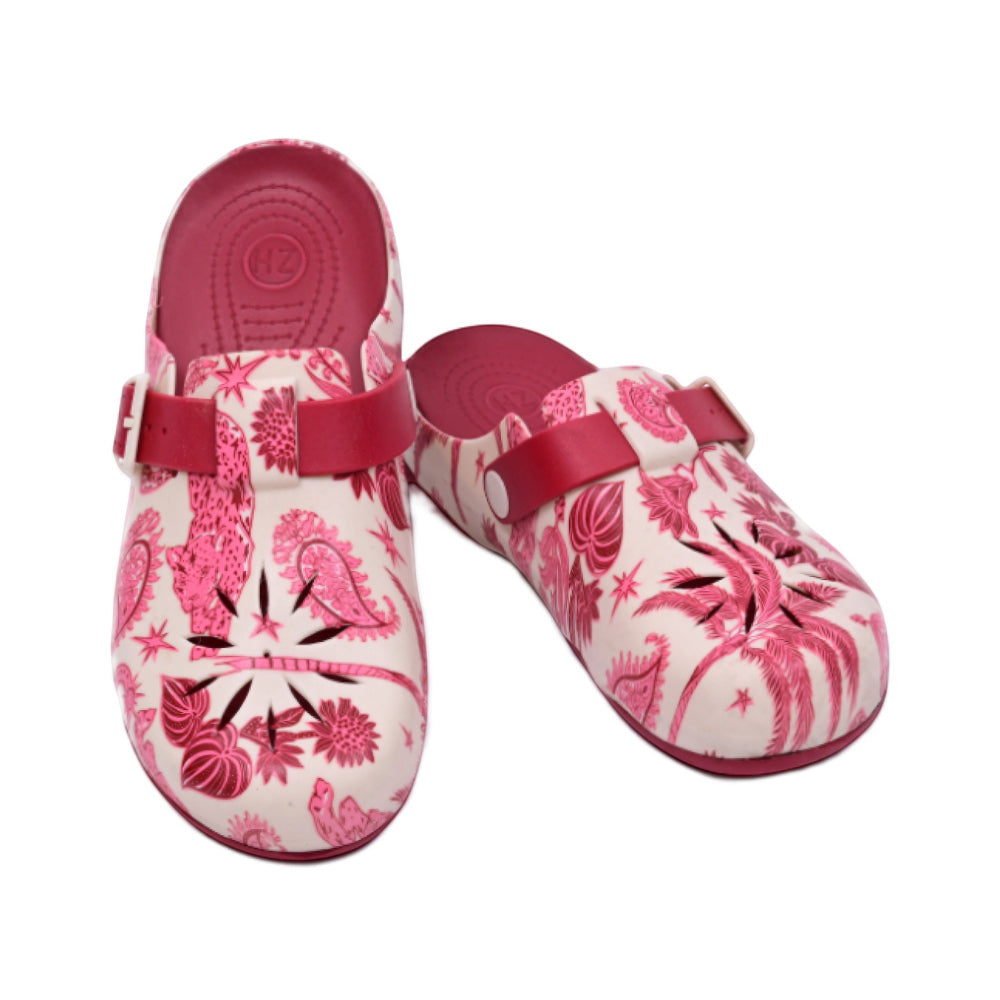 LADIES CROCS FANCY IR-26 RED 8018D-3 37-42 EVA-PVC