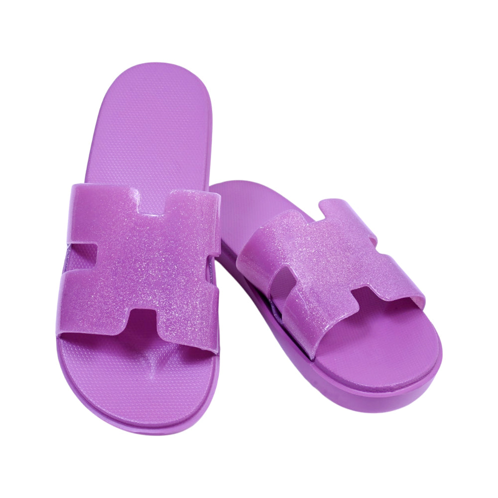 LADIES SLIPPER FANCY IR-26 SIZE 41 PURPLE 8205-2 36-41 PVC