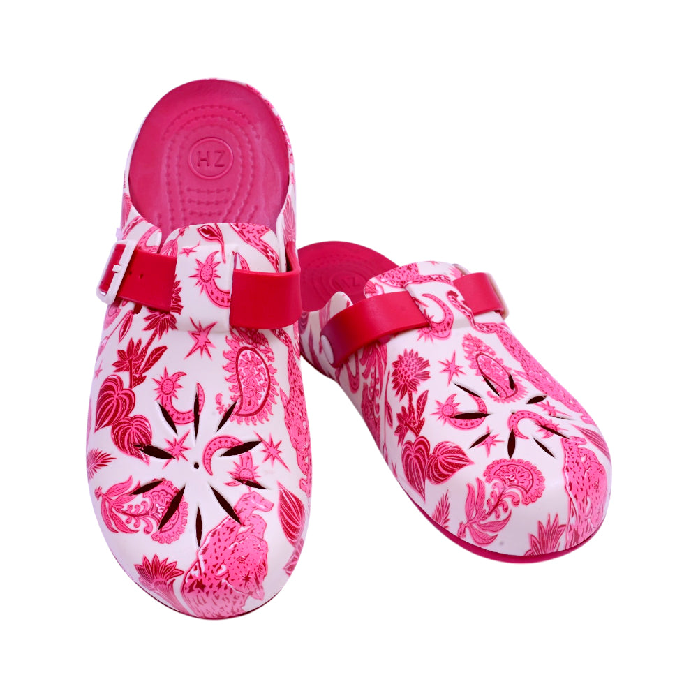 LADIES CROCS FANCY IR-26 SIZE 42 RED 8018D-3 37-42 EVA-PVC