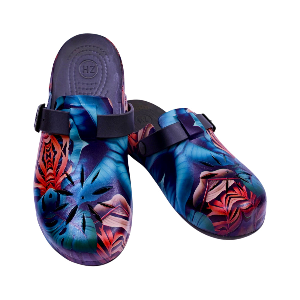 LADIES CROCS FANCY IR-26 SIZE 42 BLUE GREEN 8018D-4 37-42 EV