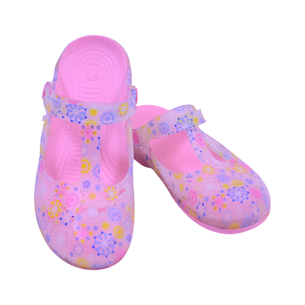 LADIES CROCS FANCY IR-26 SIZE 37 BLUE PINK 8018C-1 37-42 EVA