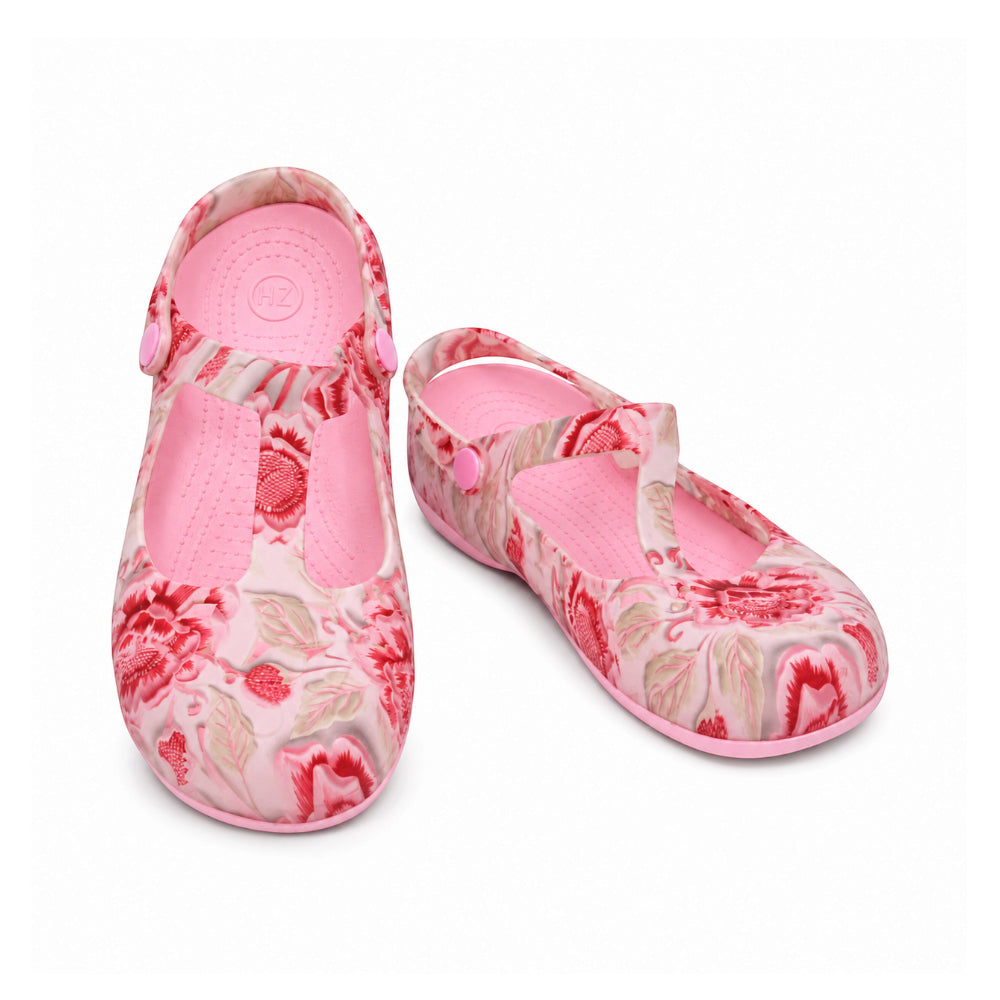 LADIES CROCS FANCY IR-26 RED PINK 8018C-2 37-42 EVA-