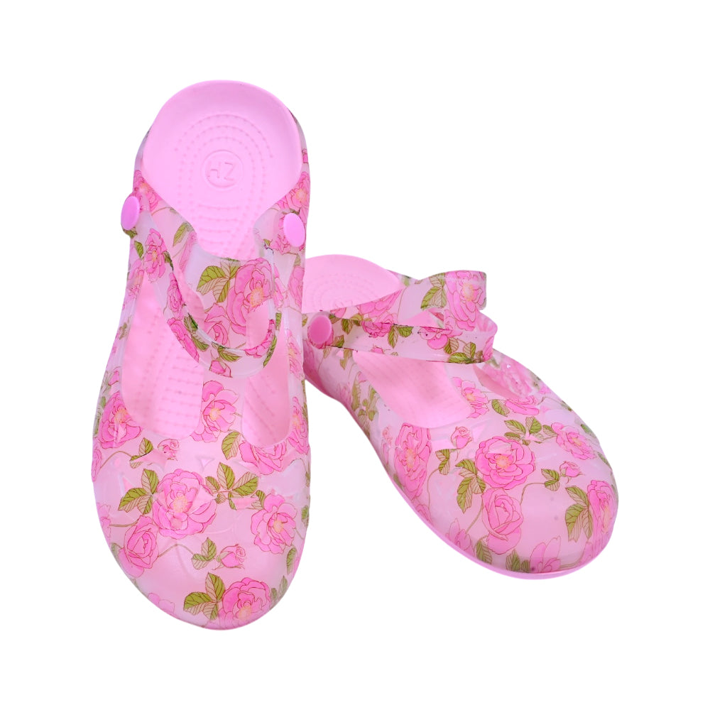 LADIES CROCS FANCY IR-26 SIZE 41 GREEN PINK 8018C-3 37-42 EV